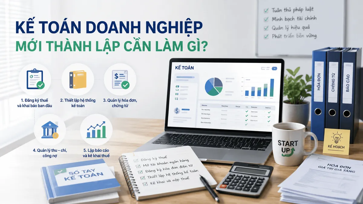 Kế toán doanh nghiệp mới thành lập cần làm gì?