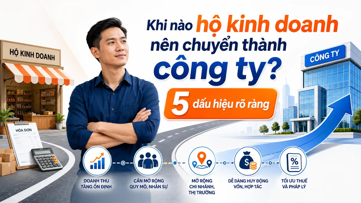 Khi nào hộ kinh doanh nên chuyển thành công ty