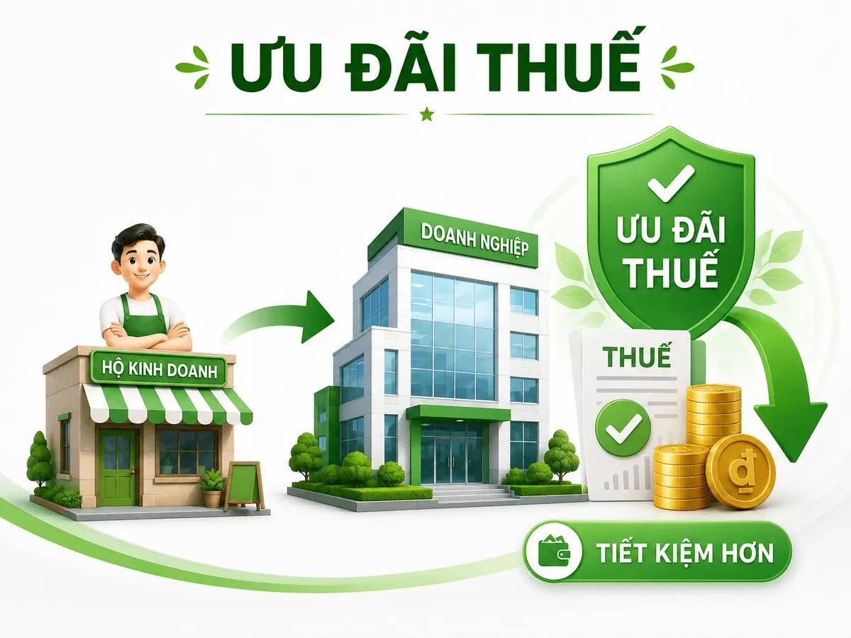 Ưu đãi thuế : Khoản tiết kiệm lớn nhất khi chuyển đổi